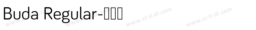 Buda Regular字体转换